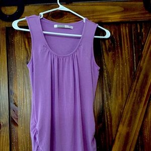 Athleta purple tank top with shelf liner stretchy